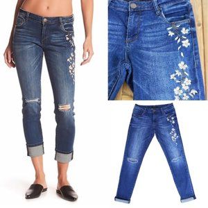 STS  Blue Taylor Tomboy Floral Embroidered Jeans